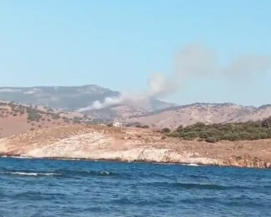 Φωτιά στο Σκαλοχώρι Λέσβου