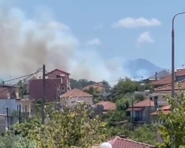 Φωτιά στην Πρέβεζα, ανάμεσα σε Μονολίθι και Κανάλι