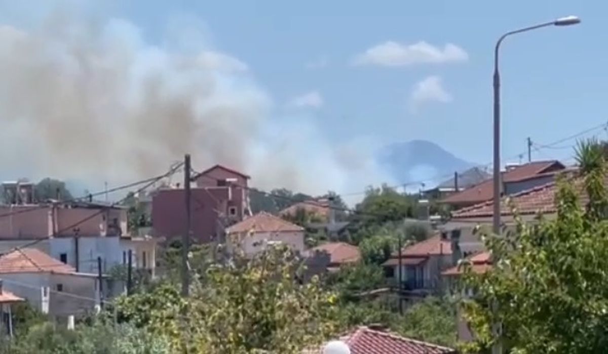 Φωτιά στην Πρέβεζα, ανάμεσα σε Μονολίθι και Κανάλι