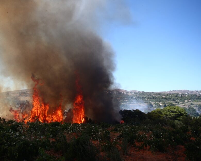 Φωτιά στο Ωραιόκαστρο: Χειροπέδες σε 48χρονο που έκανε εργασίες με αλωνιστική μηχανή