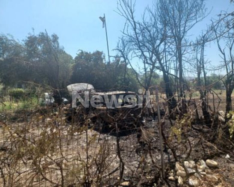 Φωτιά στον Μαραθώνα: Ζημιές σε σπίτι, καταστράφηκαν ένα αυτοκίνητο και ένα τροχόσπιτο – «Εξαπλώθηκε από ακαθάριστα οικόπεδα»