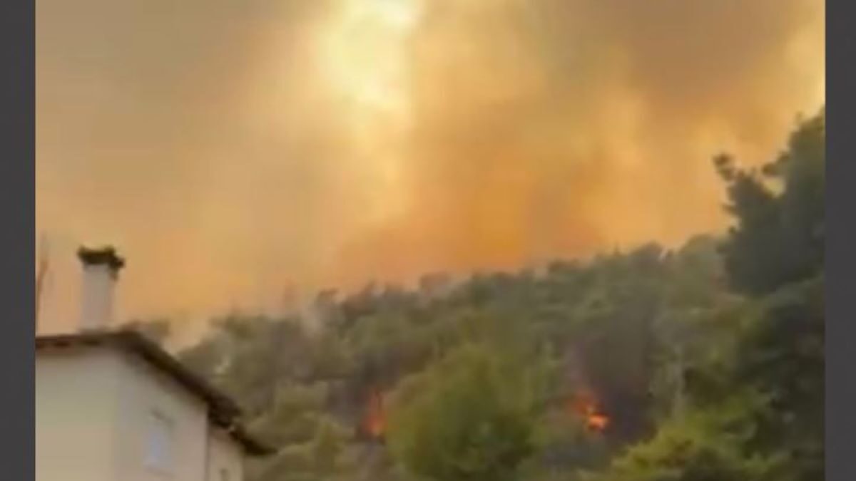 Φωτιά στη Βουρβουρού Χαλκιδικής