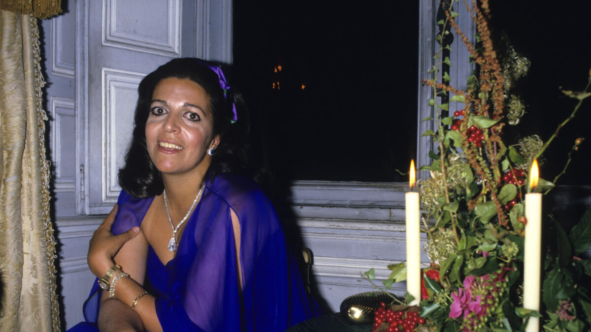 VERSAILLES, FRANCE - UNDATED:  Christina Onassis, daughter of Greek shipping magnet Aristotle Onassis, is seen during a party at Vaux le Vicomte in Versailles, France.  (Photo by Michel Dufour