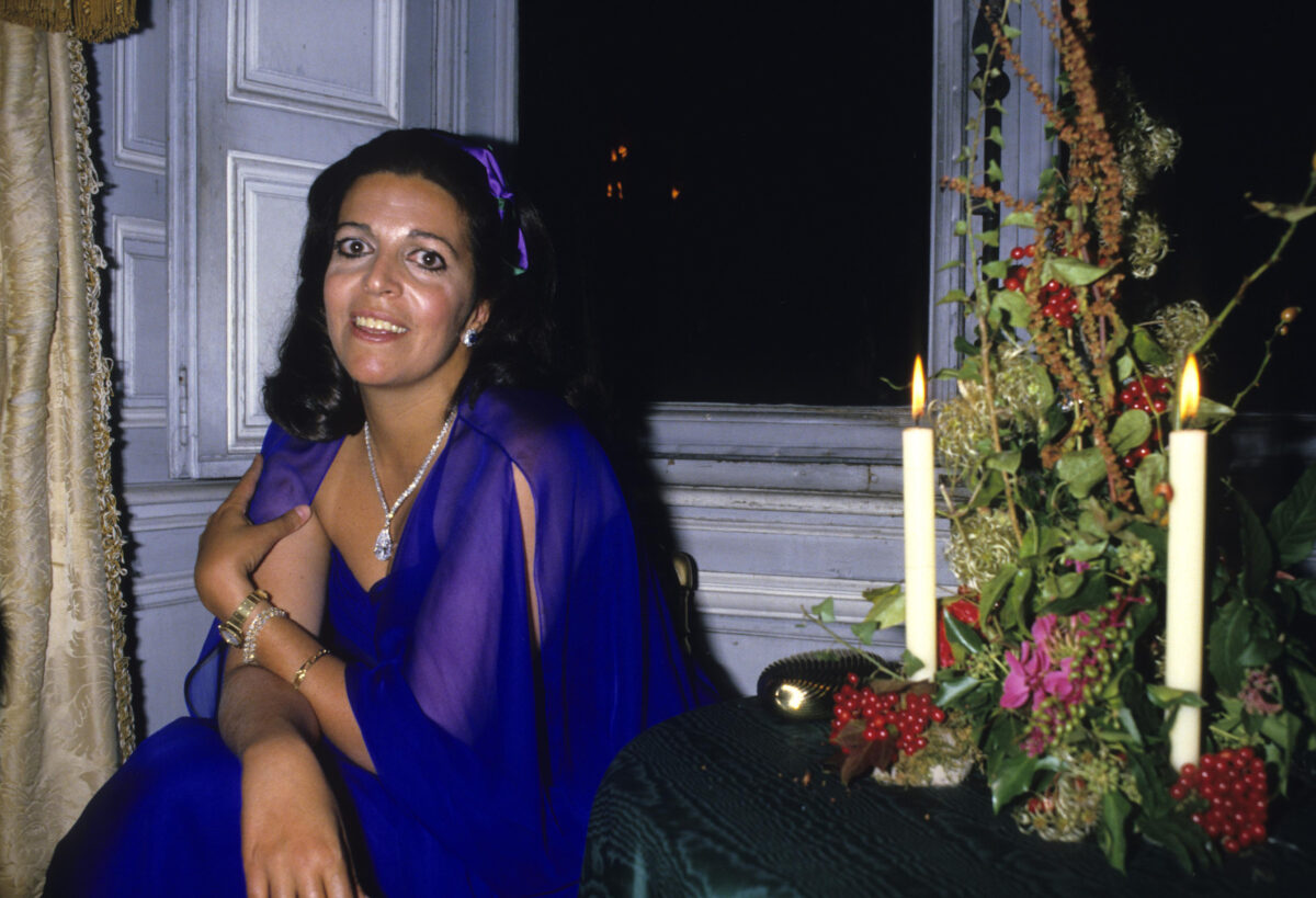 VERSAILLES, FRANCE - UNDATED:  Christina Onassis, daughter of Greek shipping magnet Aristotle Onassis, is seen during a party at Vaux le Vicomte in Versailles, France.  (Photo by Michel Dufour