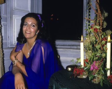 VERSAILLES, FRANCE - UNDATED:  Christina Onassis, daughter of Greek shipping magnet Aristotle Onassis, is seen during a party at Vaux le Vicomte in Versailles, France.  (Photo by Michel Dufour