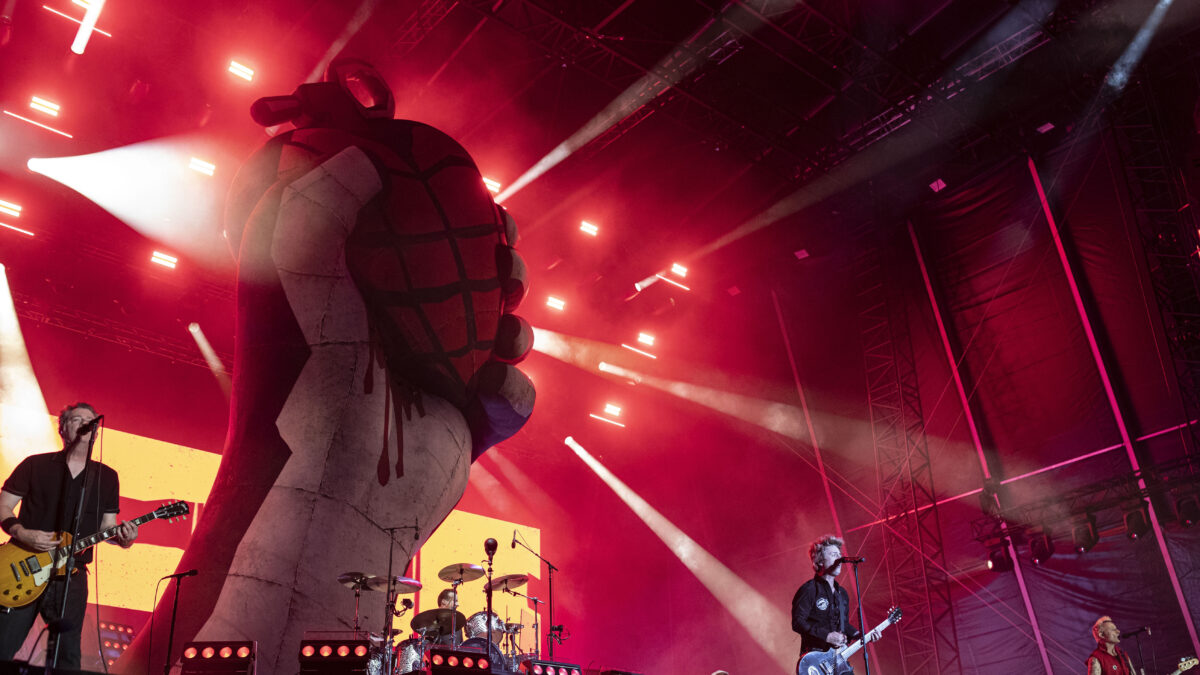 Εικόνα από τη συναυλία των Green Day στο ΟΑΚΑ