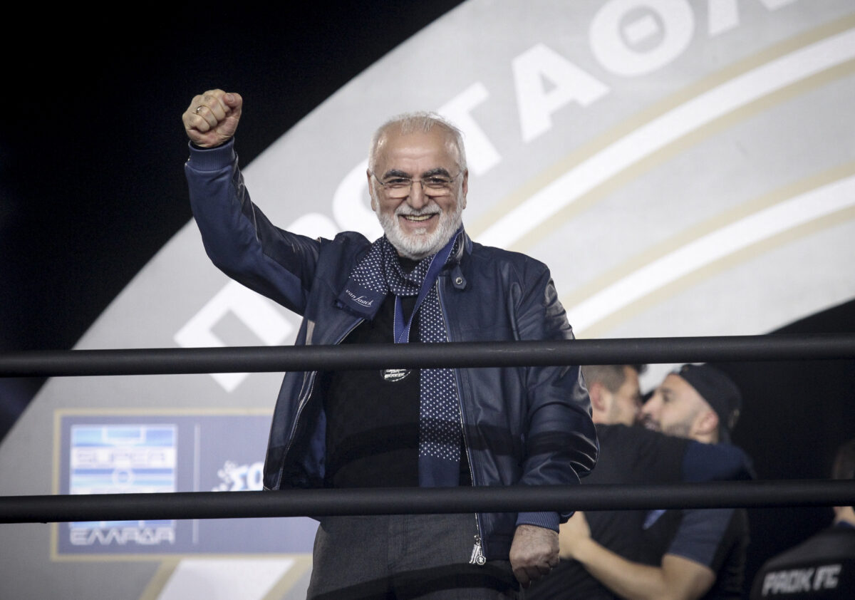 Ο Ιβάν Σαββίδης σε αγώνα του ΠΑΟΚ