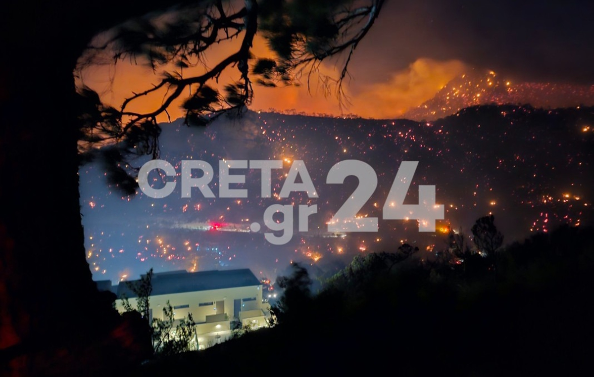 Μεγάλη φωτιά στην Ιεράπετρα