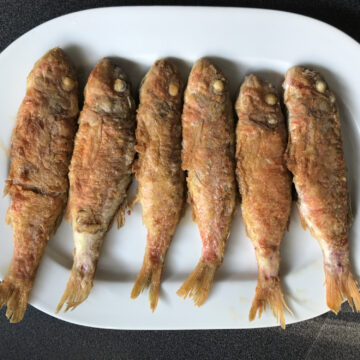 Μπαρμπούνια στο air fryer