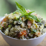 Tabbouleh Salad, Bulgur Wheat Salad with fresh Vegetables
