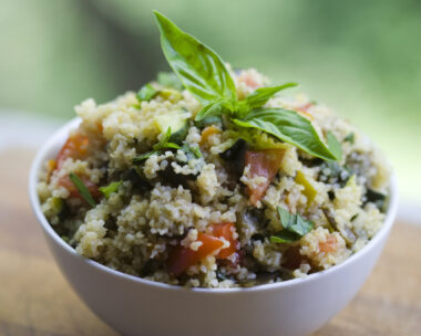 Tabbouleh Salad, Bulgur Wheat Salad with fresh Vegetables