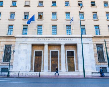 National Bank of Greece in the center of Athens