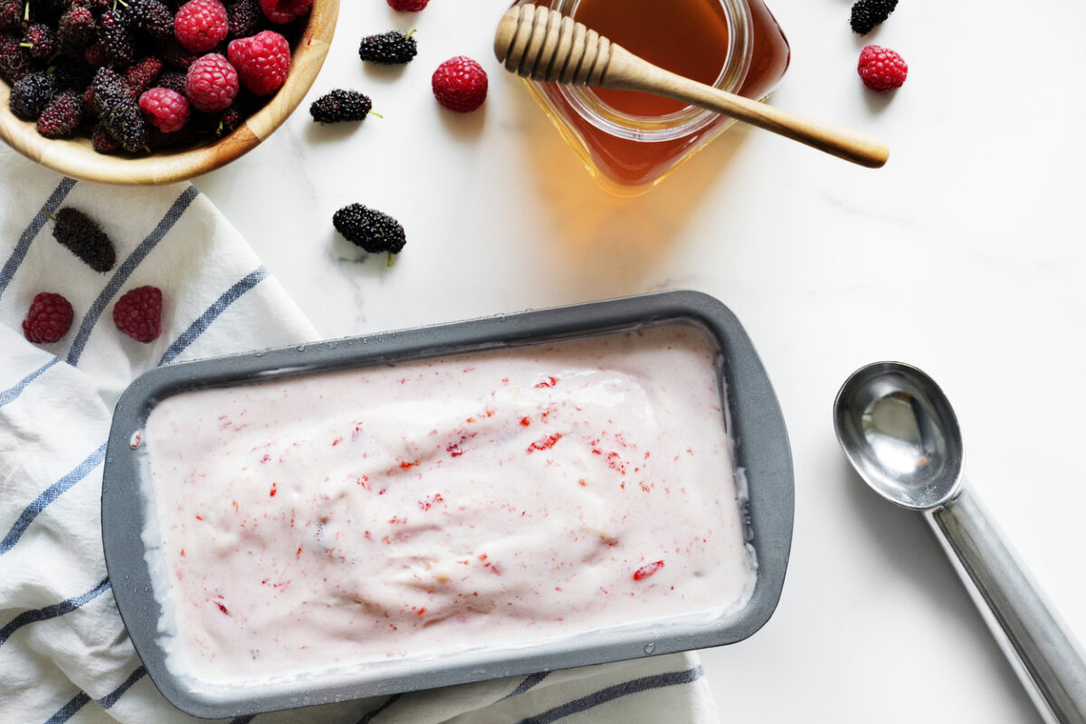 Παγωτό cheesecake με γιαούρτι