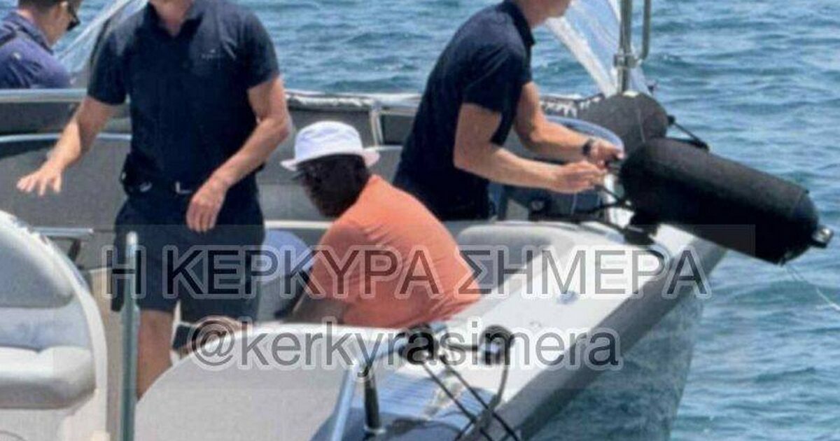 Michael Jordan is vacationing in Corfu with his luxurious yacht