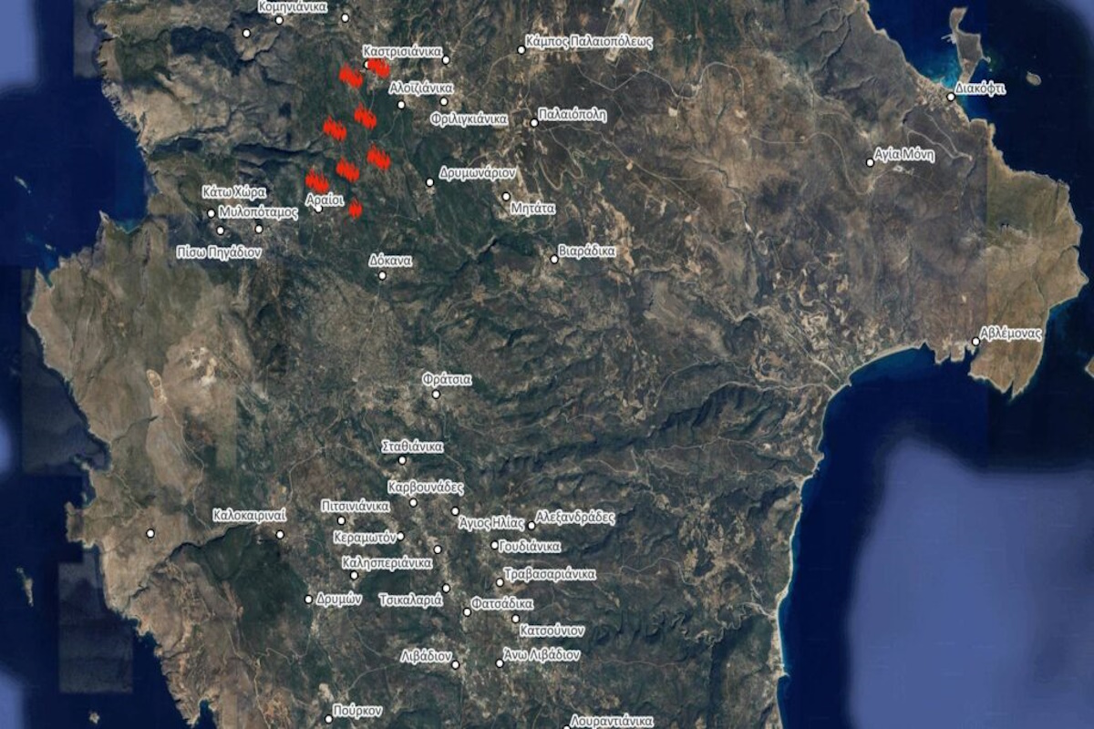 Χάρτης του Εθνικού Αστεροσκοπείου