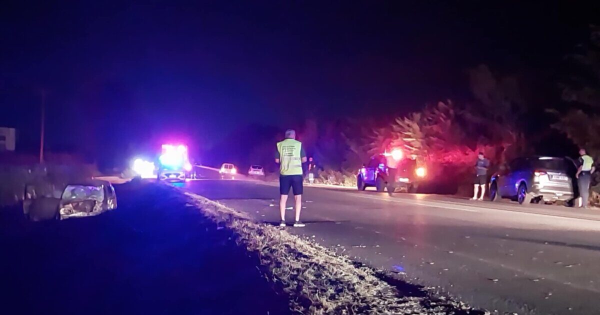 Larissa: two -cars frontal collision – intubated one injured
