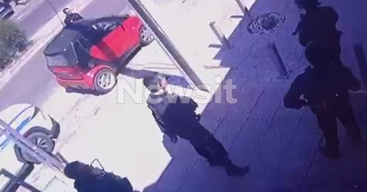 Menidi: Video with police raid on the store – the owner had locked the robbers and waited for police officers