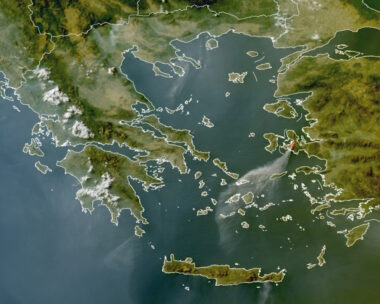 Χάρτης του Meteo για τις πυρκαγιές της 2ας Ιουλίου