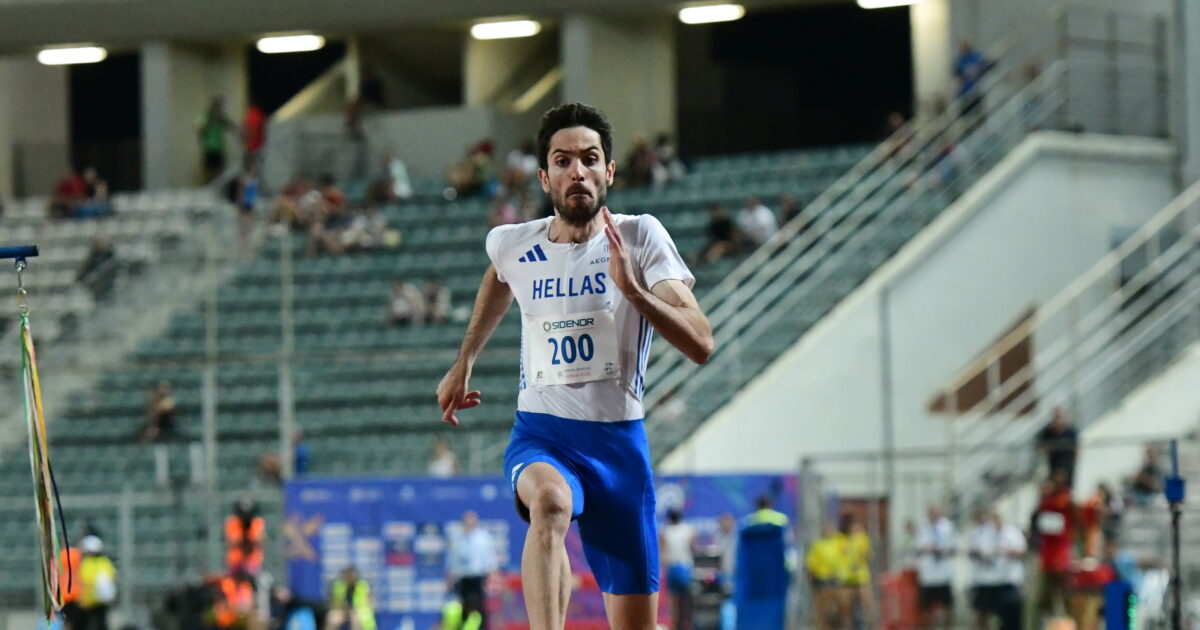 Miltos Tentoglou got the gold medal in the Balkan Athletics Championship with just one jump
