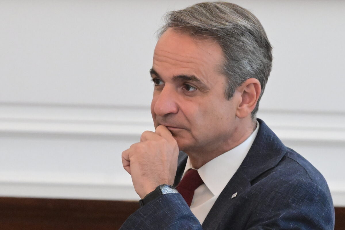 Συνάντηση του Πρωθυπουργού Κυριάκου Μητσοτάκη με τον Ευρωπαίο Επίτροπο Ενέργειας και Στέγασης Dan Jοrgensen, στο Μέγαρο Μαξίμου, Πέμπτη 17 Ιουλίου 2025. 
(ΤΑΤΙΑΝΑ ΜΠΟΛΑΡΗ