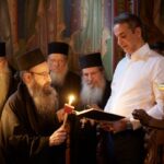 Ο Κυριάκος Μητσοτάκης στο Άγιο Όρος