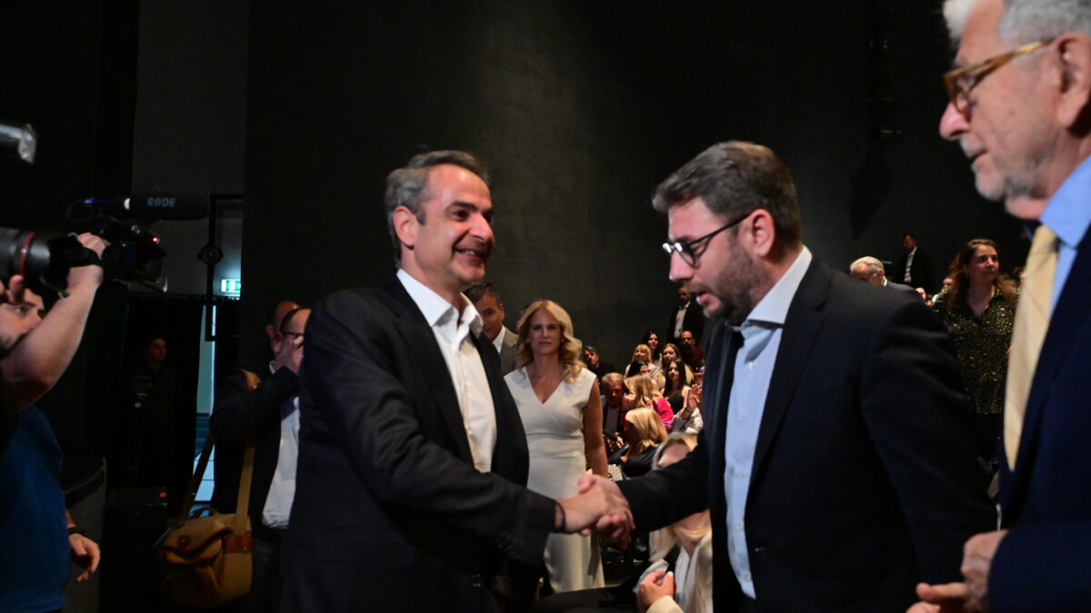 Κυριάκος Μητσοτάκης και Νίκος Ανδρουλάκης