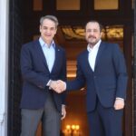 Ο Κυριάκος Μητσοτάκης με τον Νίκο Χριστοδουλίδη