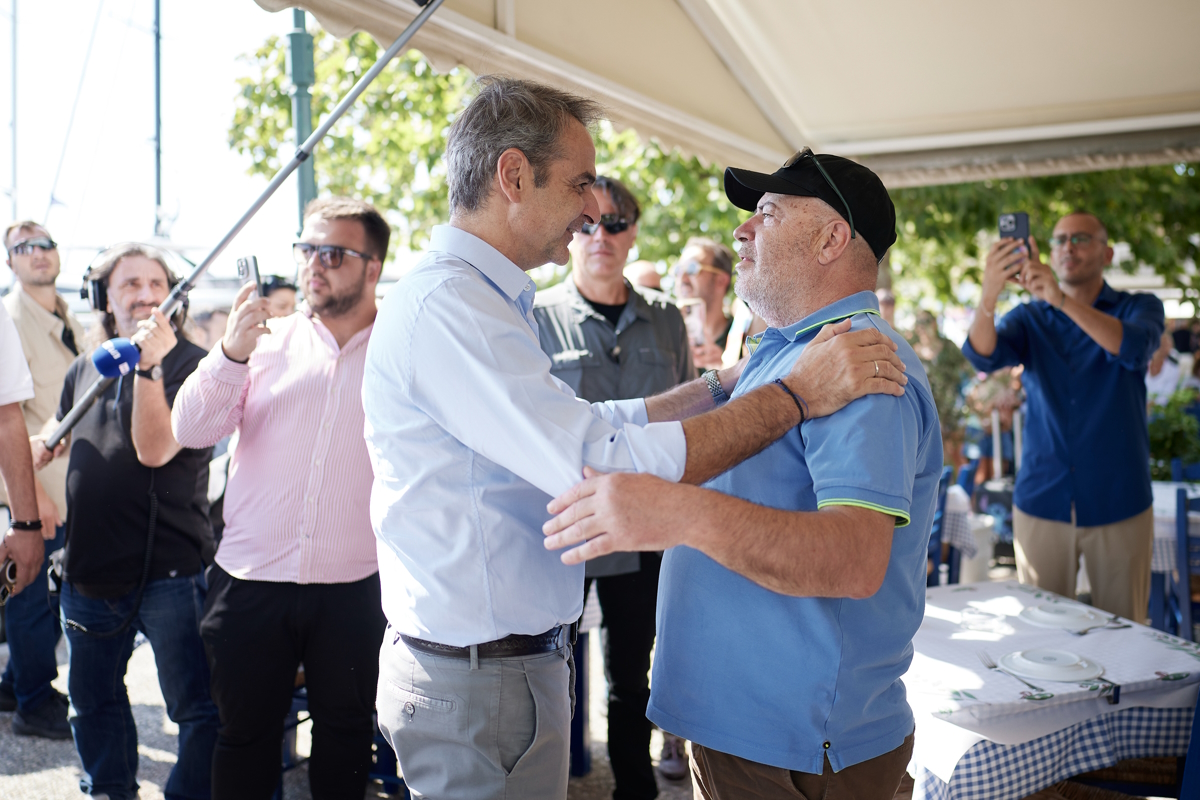 Επίσκεψη του Κυριάκου Μητσοτάκη στην Σκιάθο