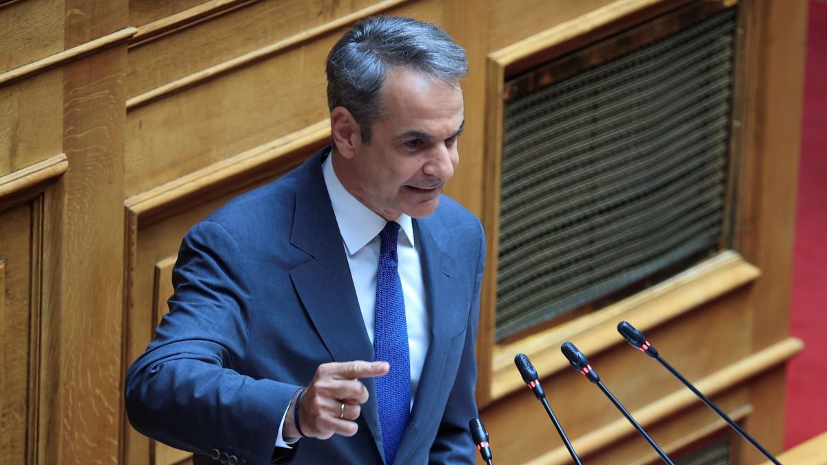 Ο Κυριάκος Μητσοτάκης στη Βουλή