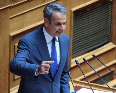 Ο Κυριάκος Μητσοτάκης στη Βουλή