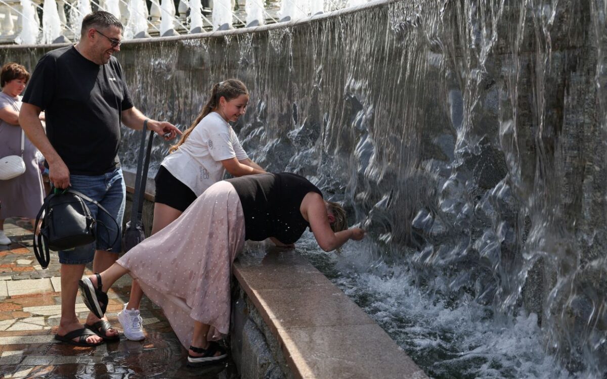 Όαση δροσιάς τα συντριβάνια της Μόσχας