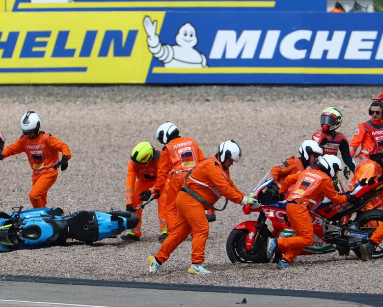 MotoGP: Οι θεαματικές πτώσεις στο Grand Prix της Γερμανίας