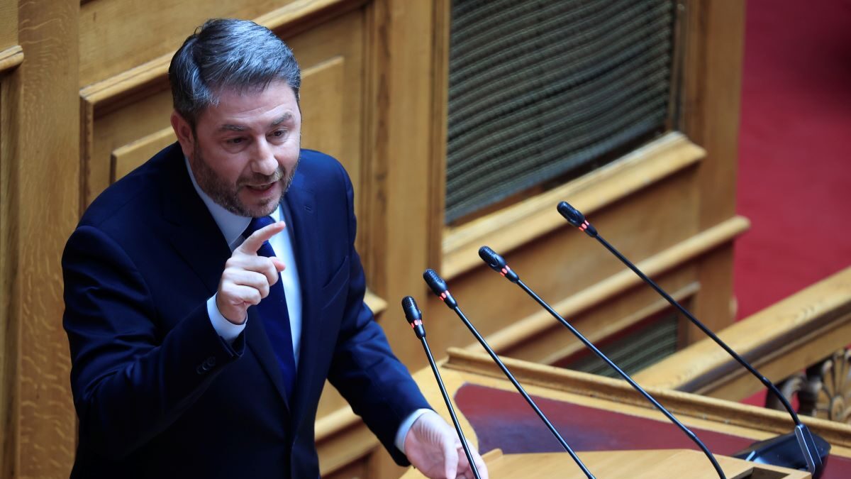 Ο Νίκος Ανδρουλάκης στη Βουλή