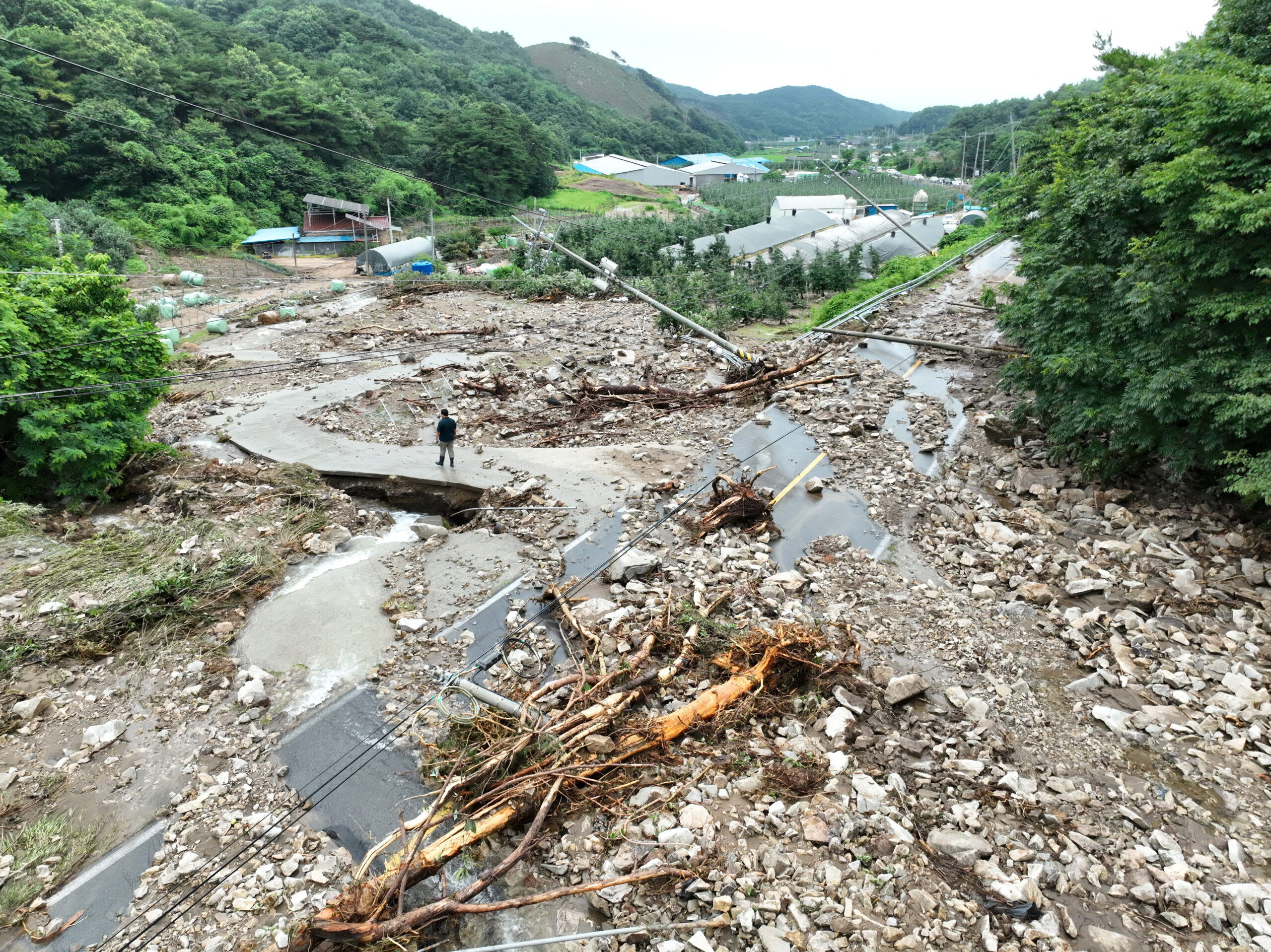 Disasters in South Korea by rainfall
