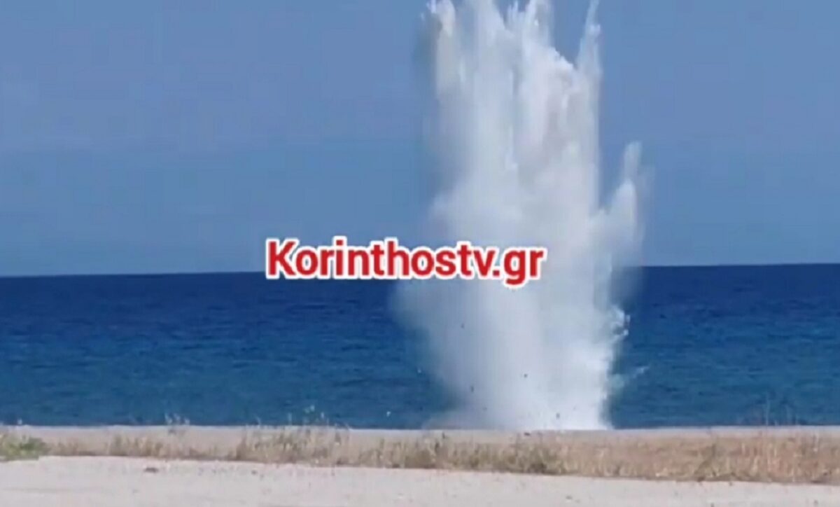 Όλμος σε παραλία στο Ξυλόκαστρο