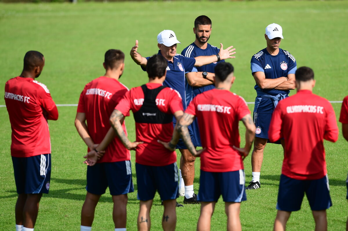 Εικόνα από την προετοιμασία του Ολυμπιακού (ΦΩΤΟ ΓΙΩΡΓΟΣ ΜΑΤΘΑΙΟΣ