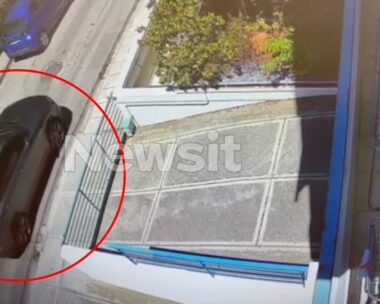 Η Porsche με την οποία παρακολουθούσαν οι δράστες τον Πολωνό καθηγητή, λίγο πριν τον δολοφονήσουν στην Αγία Παρασκευή