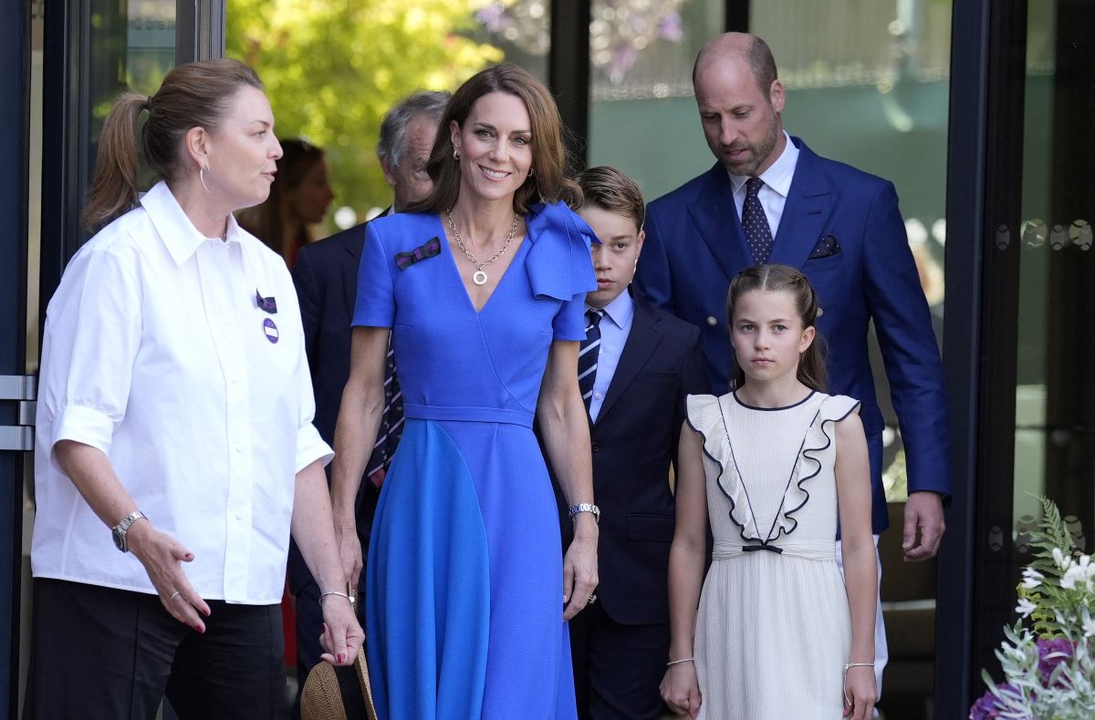 Κατά την άφιξη τους στο Wimbledon