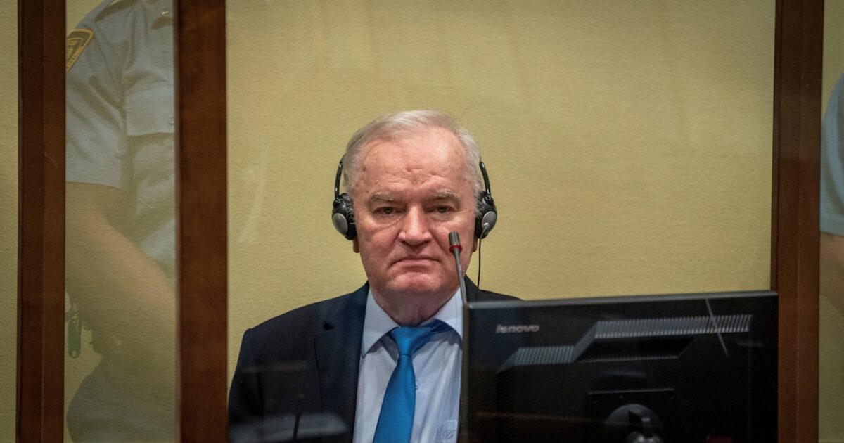 Ratko Mladic, a leader of the Serbian leader in the 1990s war was rejected