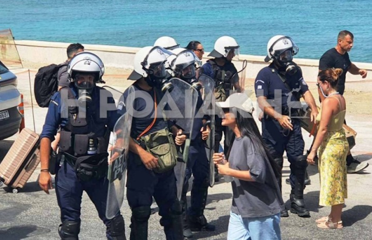 Διαμαρτυρία για την άφιξη κρουαζιερόπλοιου με Ισραηλινούς τουρίστες στη Ρόδο