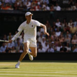 Ο Σίνερ την ώρα του τελικού στο Wimbledon