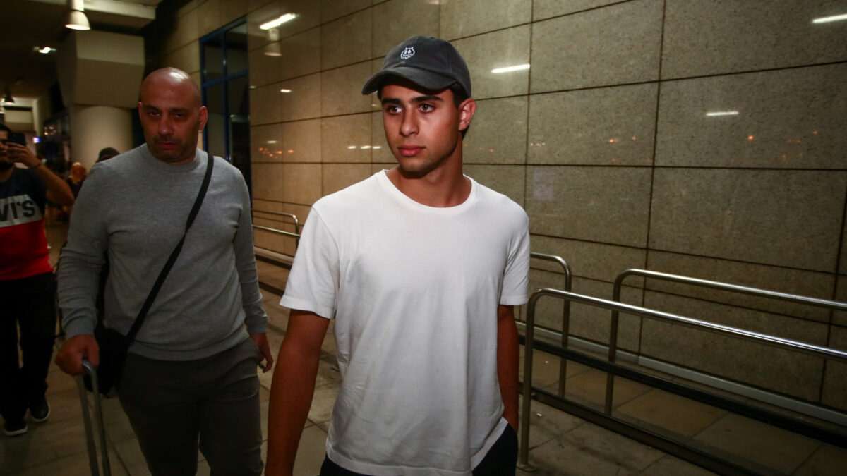 Ο Λορέντσο Σιπιόνι στην άφιξη στην Ελλάδα