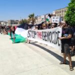 Διαμαρτυρία στο λιμάνι της Σύρου