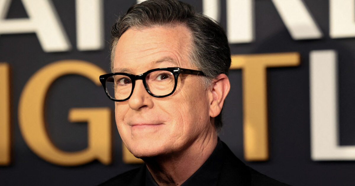 Finally on “The Late Show” with Steven Colbert in the US
