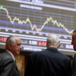Traders στο χρηματιστήριο της Μαδρίτης