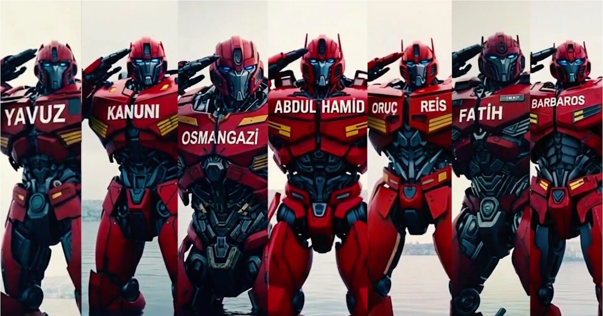 Turkey: Transformers militarily greet Erdogan in propaganda video – kitsch apotheosis