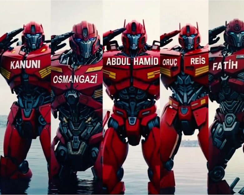 Τουρκία: Οι… Transformers χαιρετούν στρατιωτικά τον Ερντογάν σε προπαγανδιστικό βίντεο – αποθέωση του κιτς