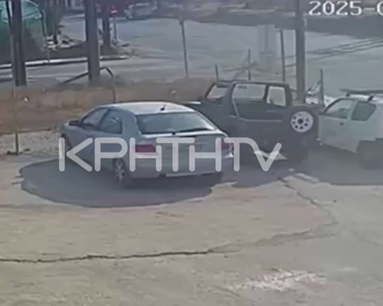 Ιεράπετρα: Οδηγός μηχανής πέφτει στο έδαφος μετά από σύγκρουση με αυτοκίνητο και δεύτερο ΙΧ περνάει από πάνω του – Βίντεο ντοκουμέντο
