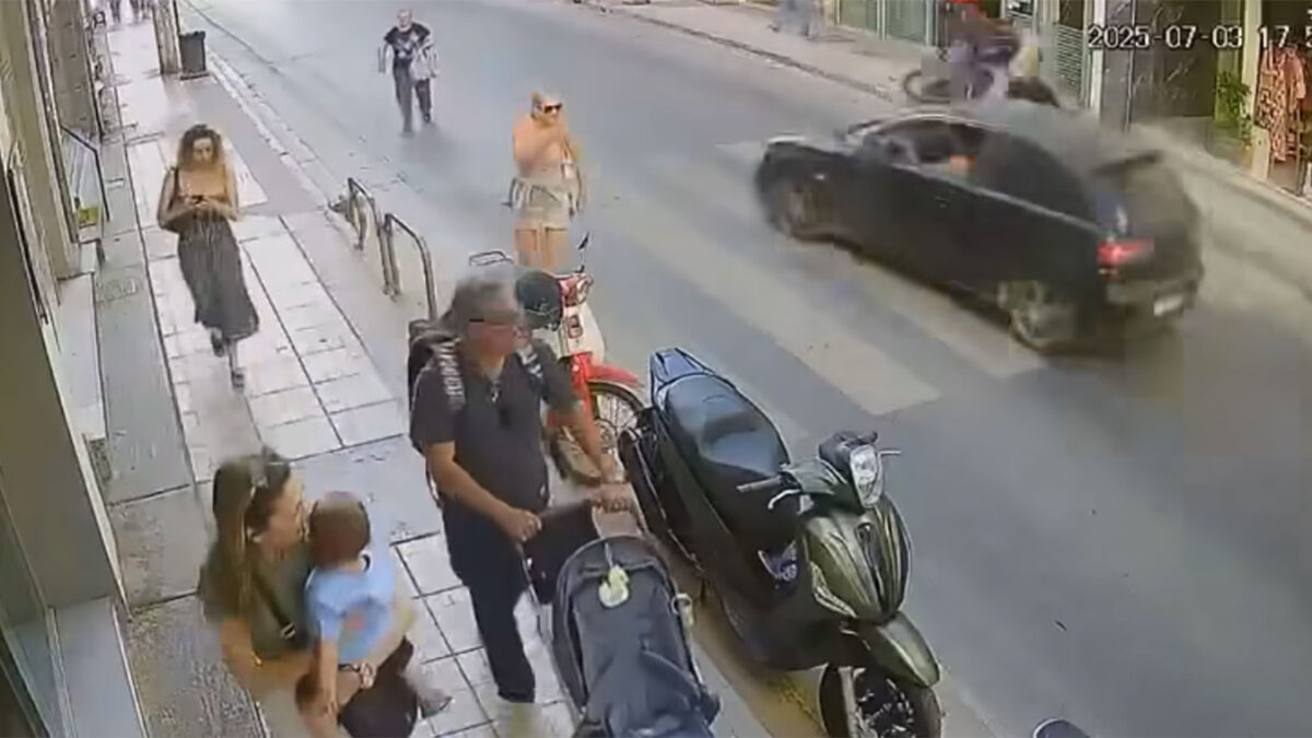 Τροχαίο με ντελιβερά στο Ηράκλειο