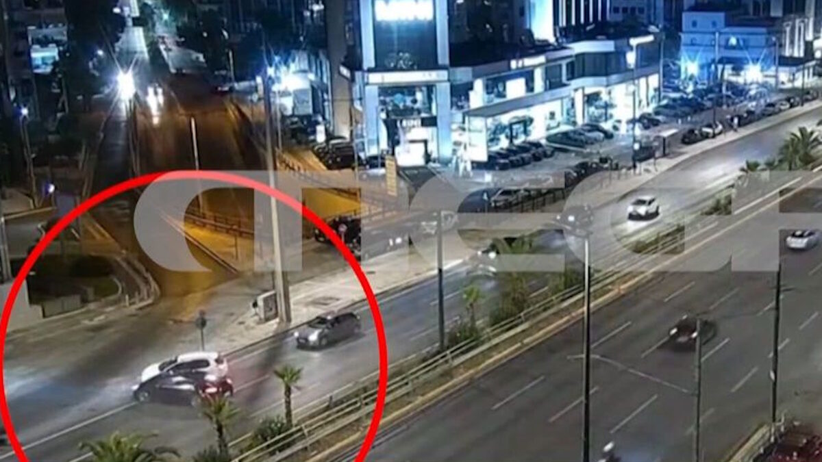 Η στιγμή της καραμπόλας στη Συγγρού
